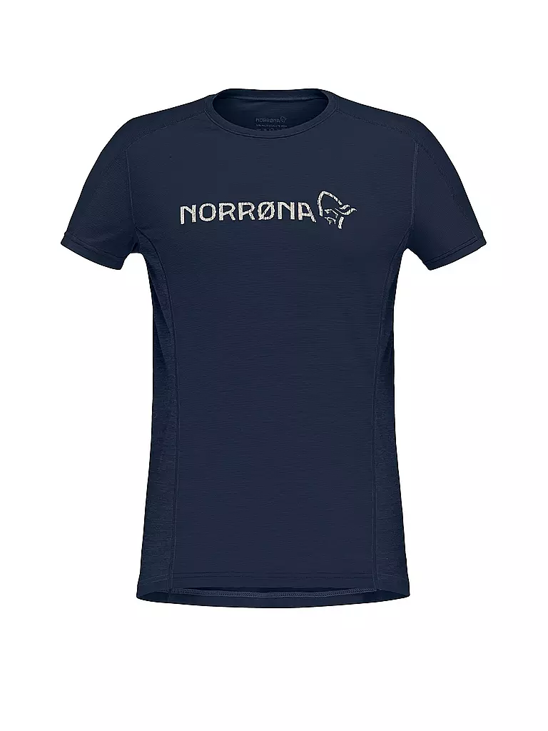 NORRØNA | Damen Funktionsshirt falketind  equaliser merino round Neck | dunkelblau