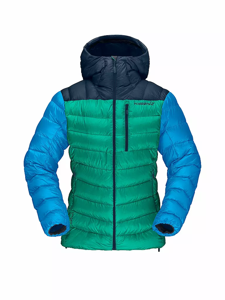 NORRØNA | Damen Tourenjacke lyngen down 850 Hoodie | türkis