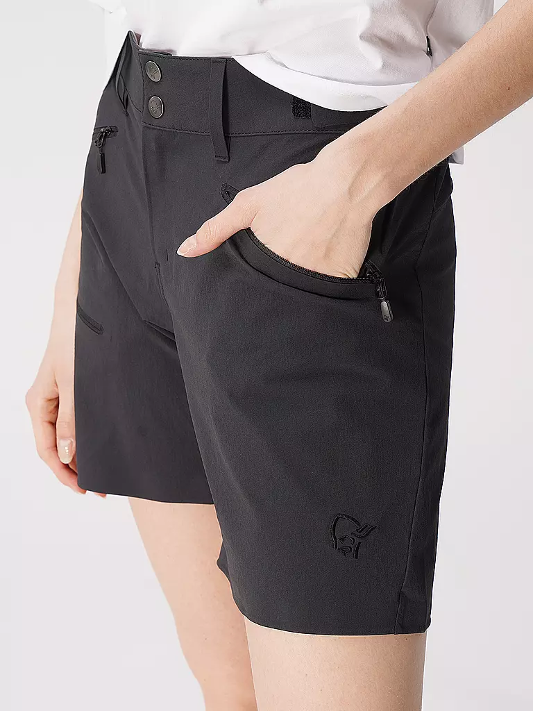 NORRØNA | Damen Wandershort Falketind flex1 | schwarz