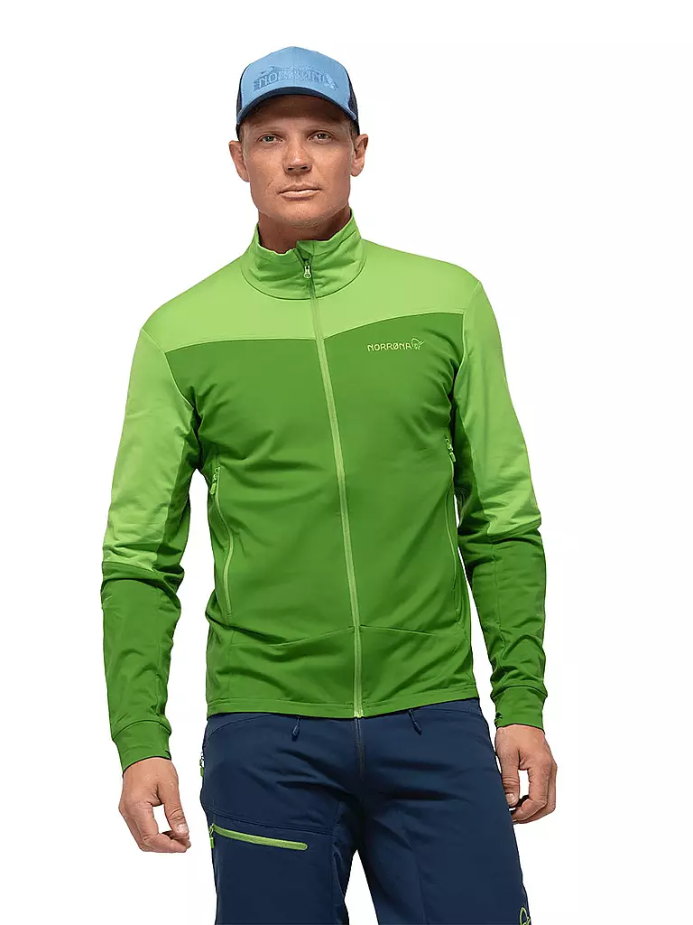 NORRØNA | Herren Fleecejacke Falketind warm1 Stretch | grün