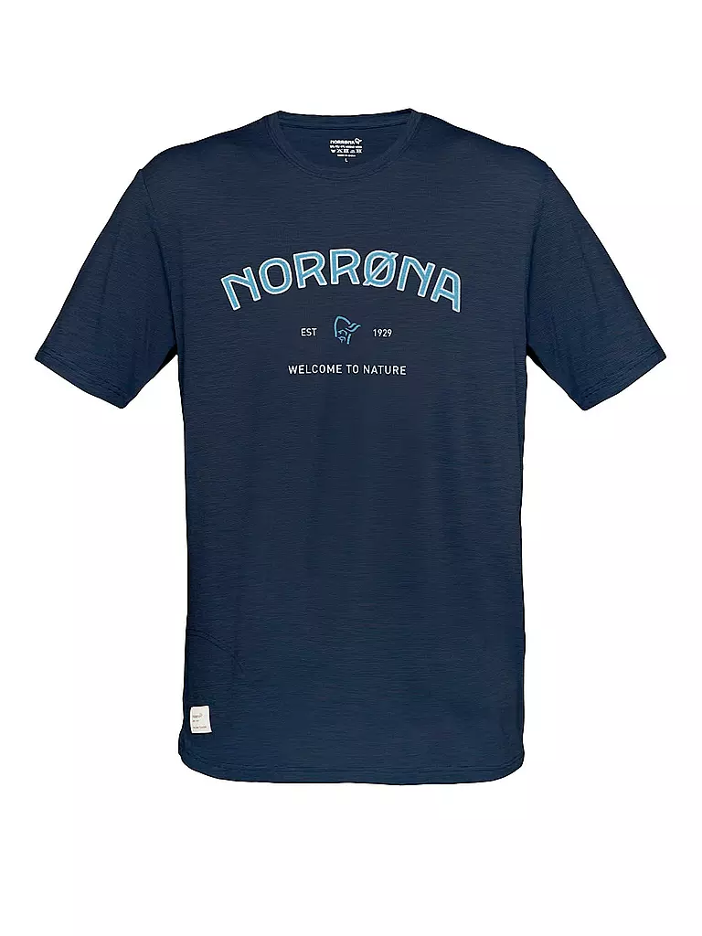 NORRØNA | Herren Funktionsshirt Svalbard Wool  | blau