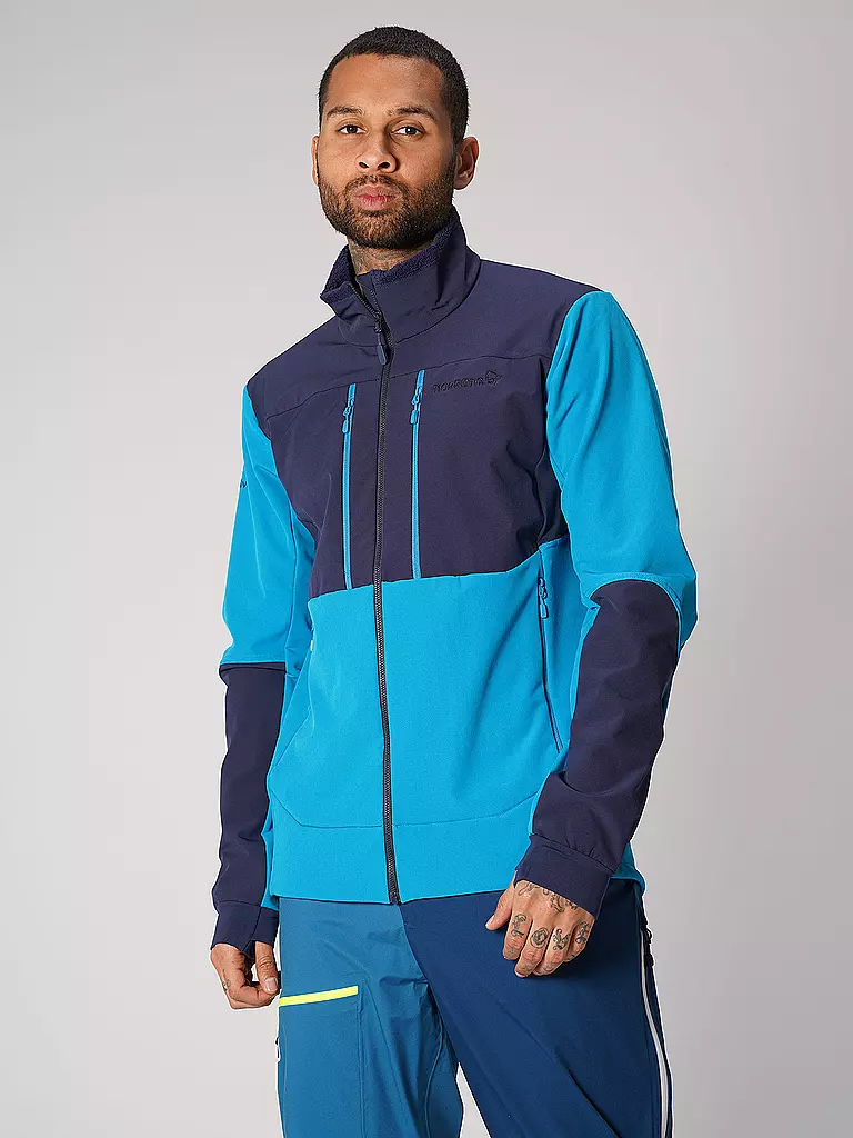 NORRØNA | Herren Touren Fleecejacke trollveggen hiloflex200 | blau