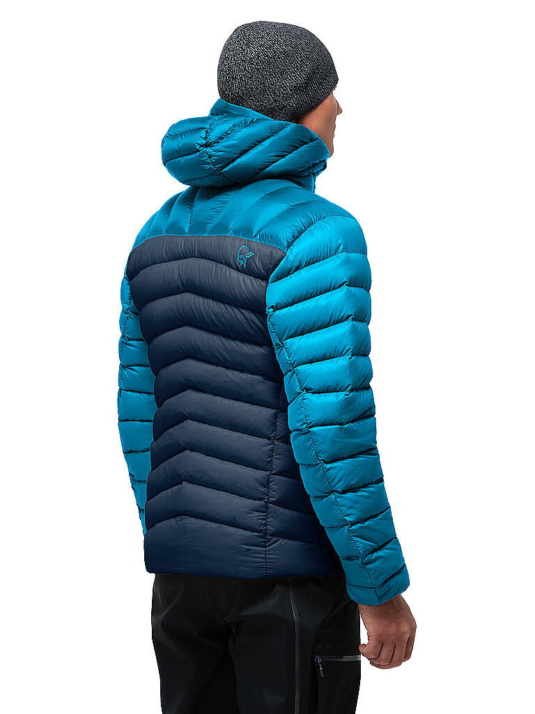 NORRØNA | Herren Tourenjacke lyngen down 850 Hoodie | blau