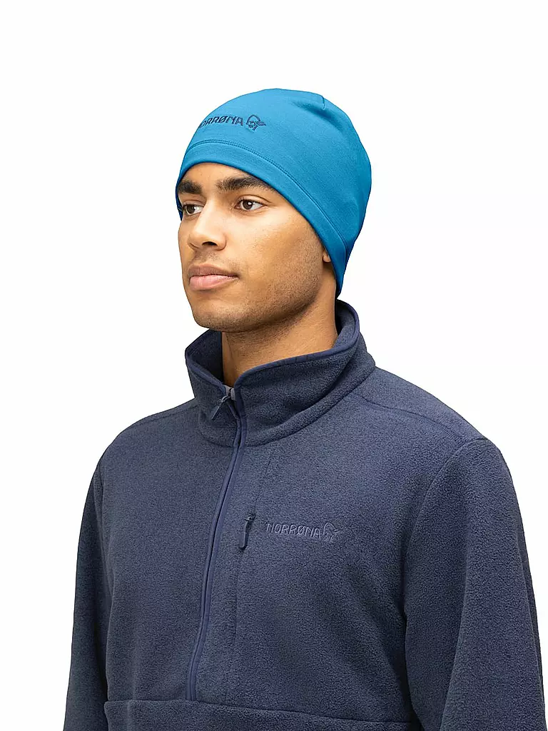 NORRØNA | Mütze warmwool2 | blau