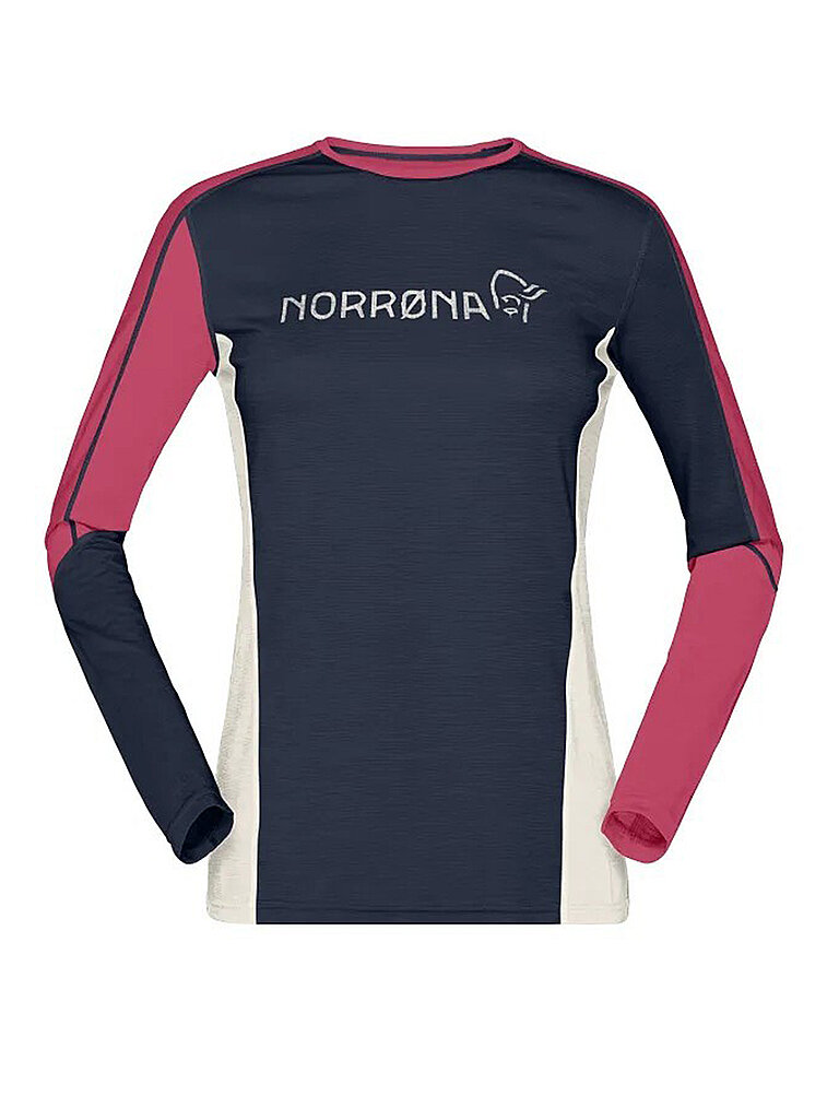 NORRØNA Damen Funktionsshirt falketind Equaliser Merino Round Neck pink | S
