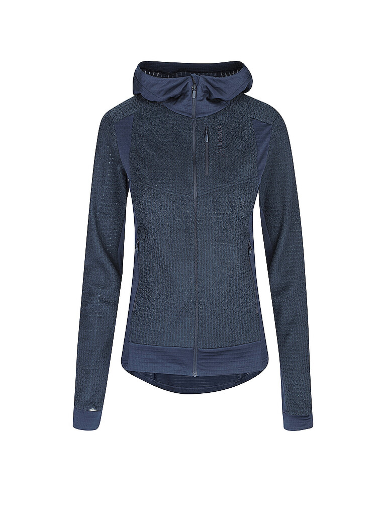 NORRØNA Damen Fleecejacke falketind  alpha120 Zip Hoodie blau | S