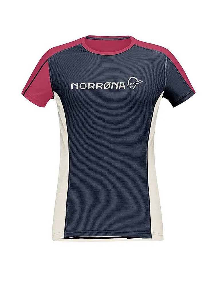 NORRØNA Damen Funktionsshirt falketind Equaliser Merino Round Neck blau | M