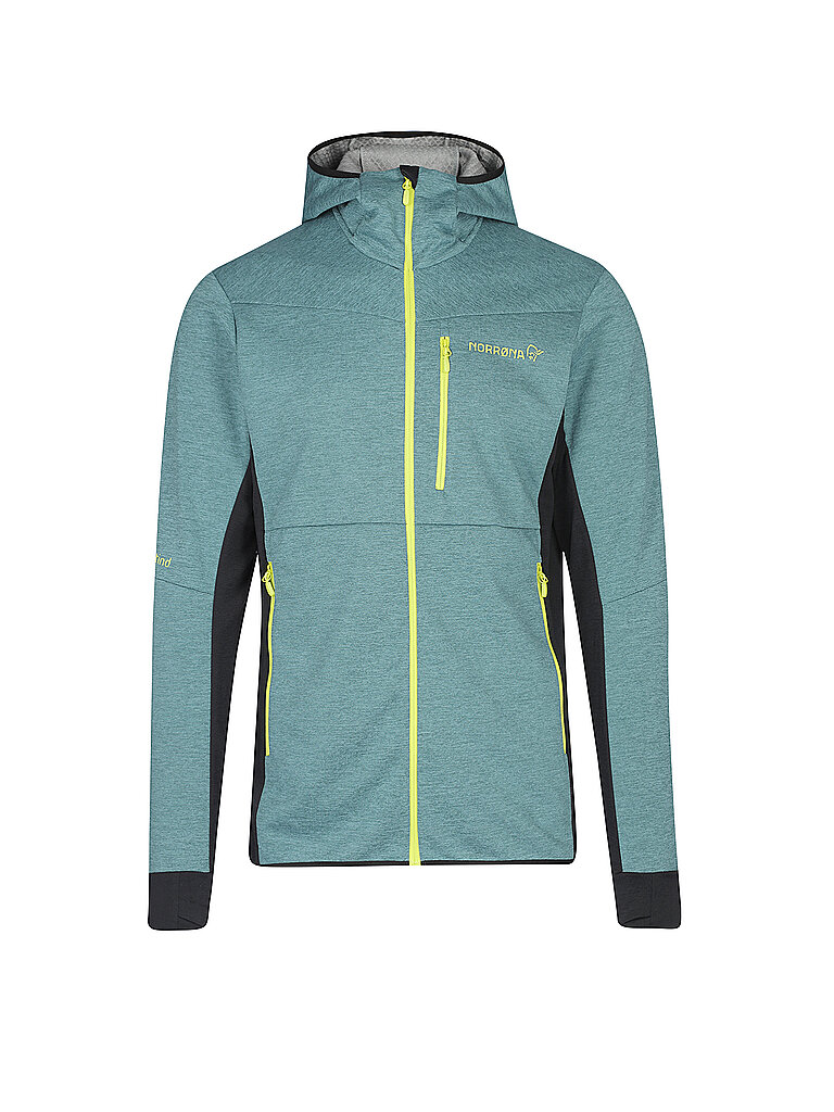 NORRØNA Herren Fleecejacke falketind  warm2 Octa Hoodie grau | M