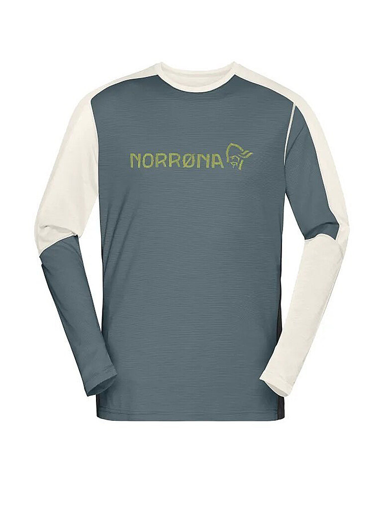 NORRØNA Herren Funktionsshirt falketind Equaliser Merino Round Neck grau | M