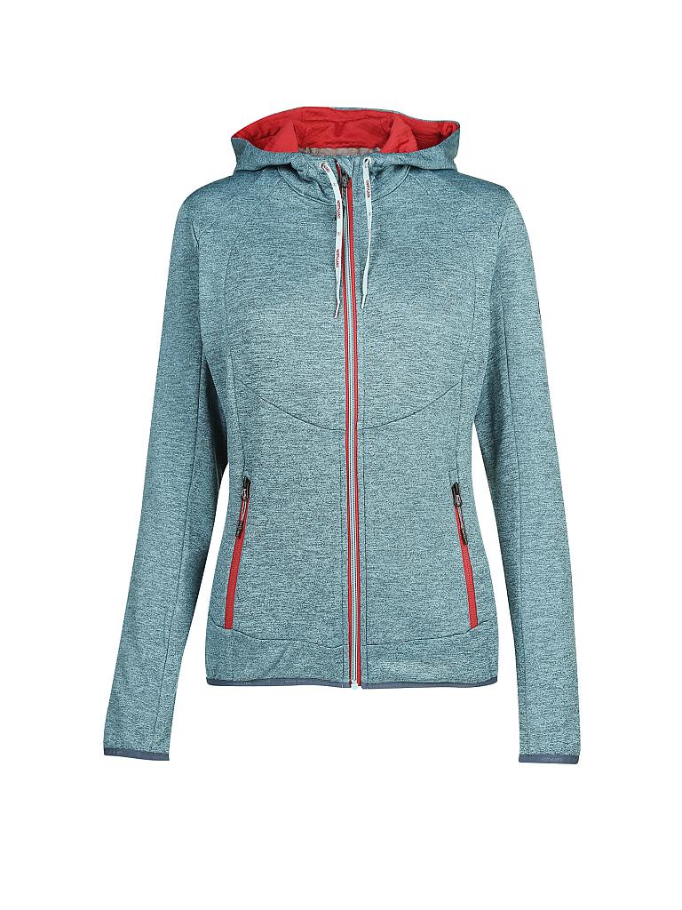 NORTHLAND | Damen Fleecejacke Adara Hoody | blau