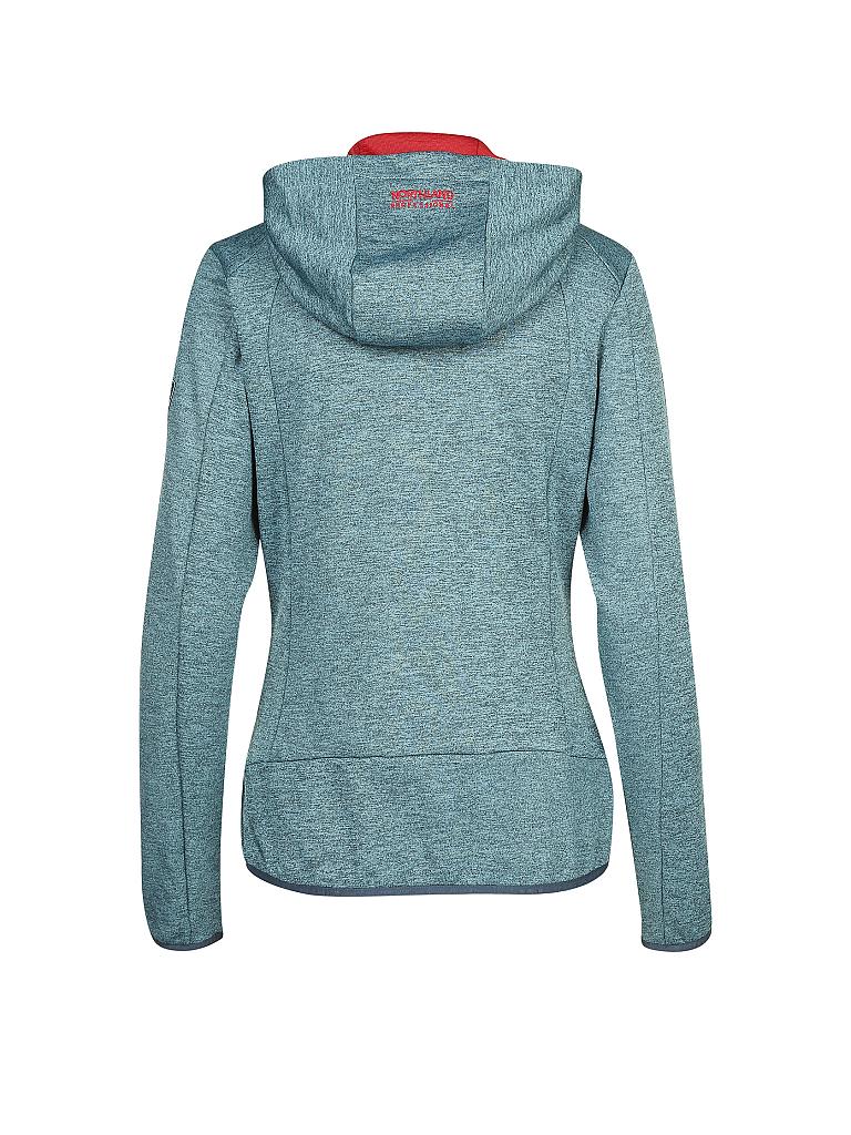 NORTHLAND | Damen Fleecejacke Adara Hoody | blau