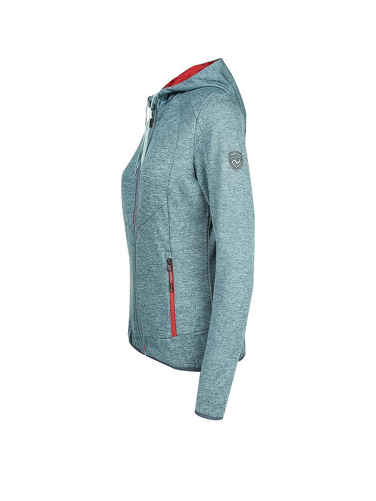 NORTHLAND | Damen Fleecejacke Adara Hoody | blau
