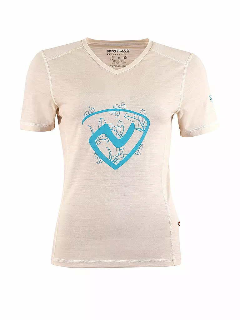 NORTHLAND | Damen T-Shirt Merino 140P Narina | beige