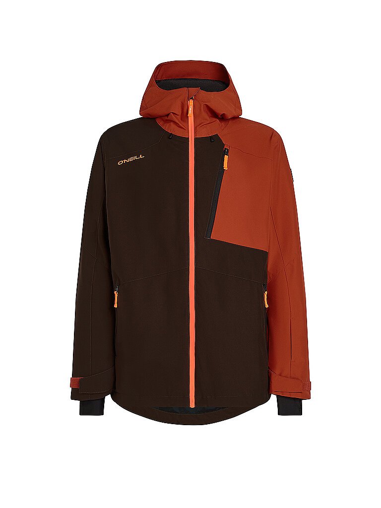 Herren Snowboardjacke FWC Cruz Block Hoodie orange S M