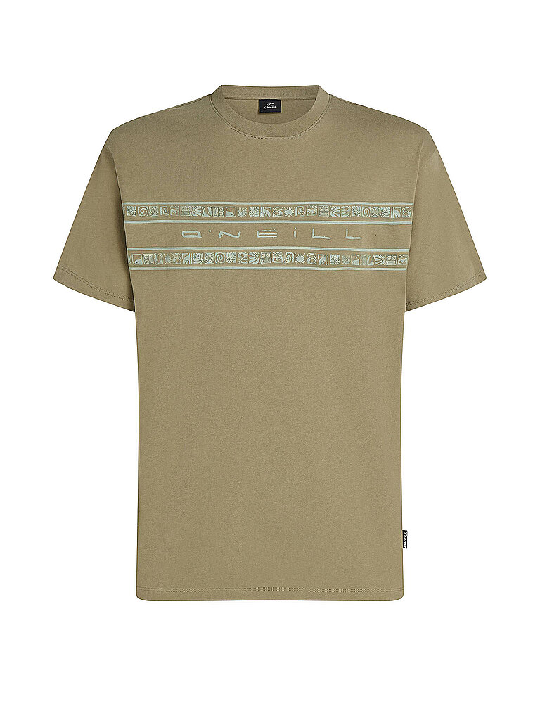O'Neill Beachshirt Flower Stripe Baumwolle Normal Camel
