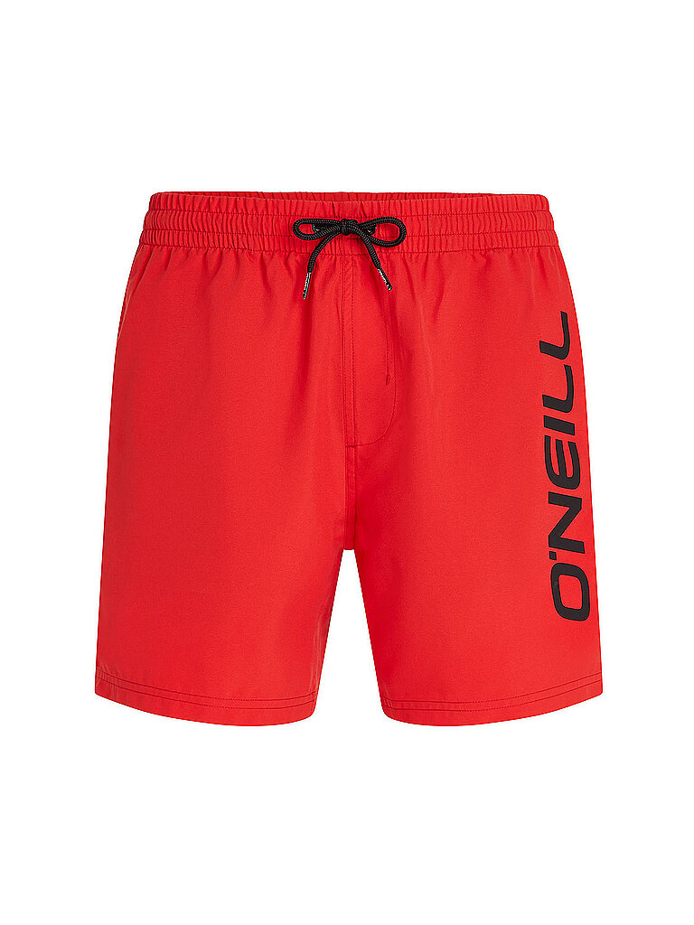Herren Badeshorts Logo koralle L M
