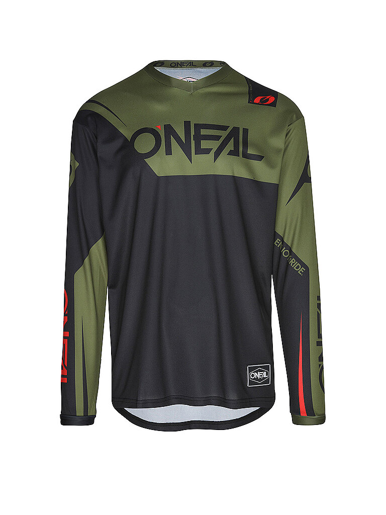 O’NEAL Radtrikot V-Ausschnitt Relaxed Fit Polyester Schwarz