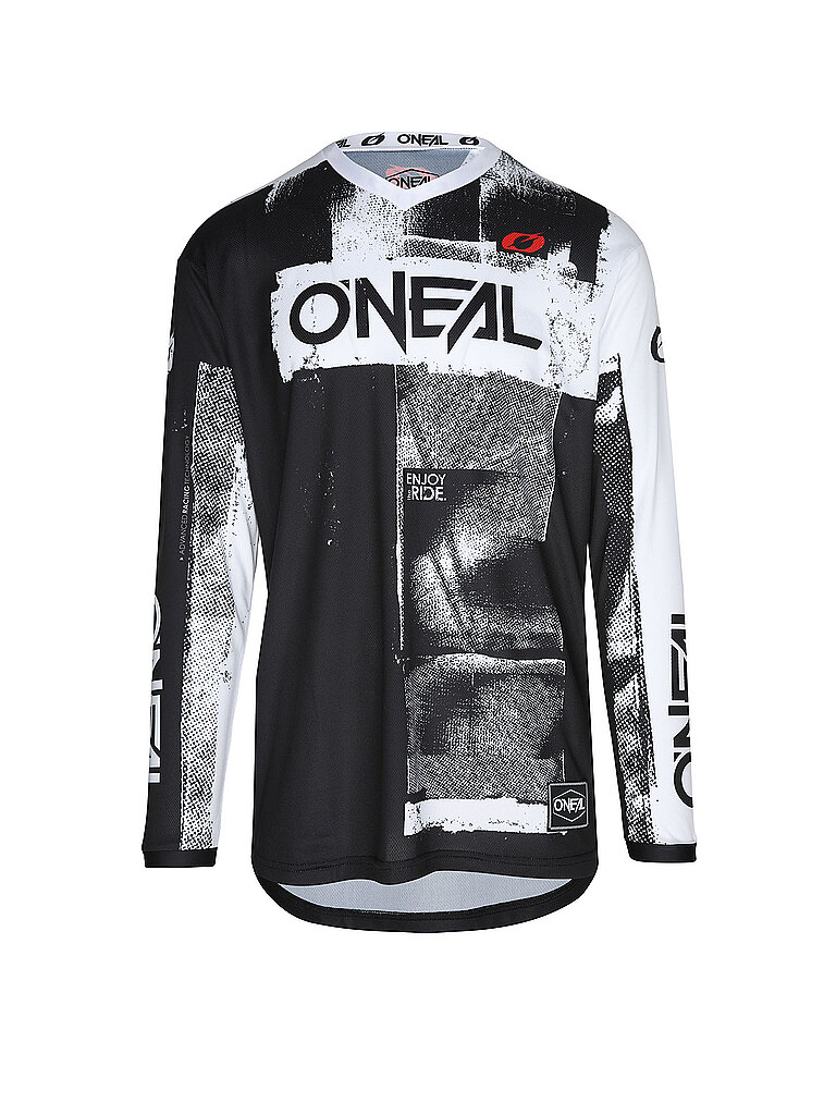 O’NEAL Radtrikot V-Ausschnitt Relaxed Fit Polyester Schwarz