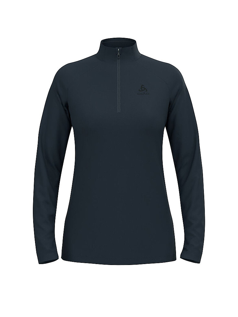 ODLO Damen Unterzieh Zipshirt Essential Light dunkelblau | L