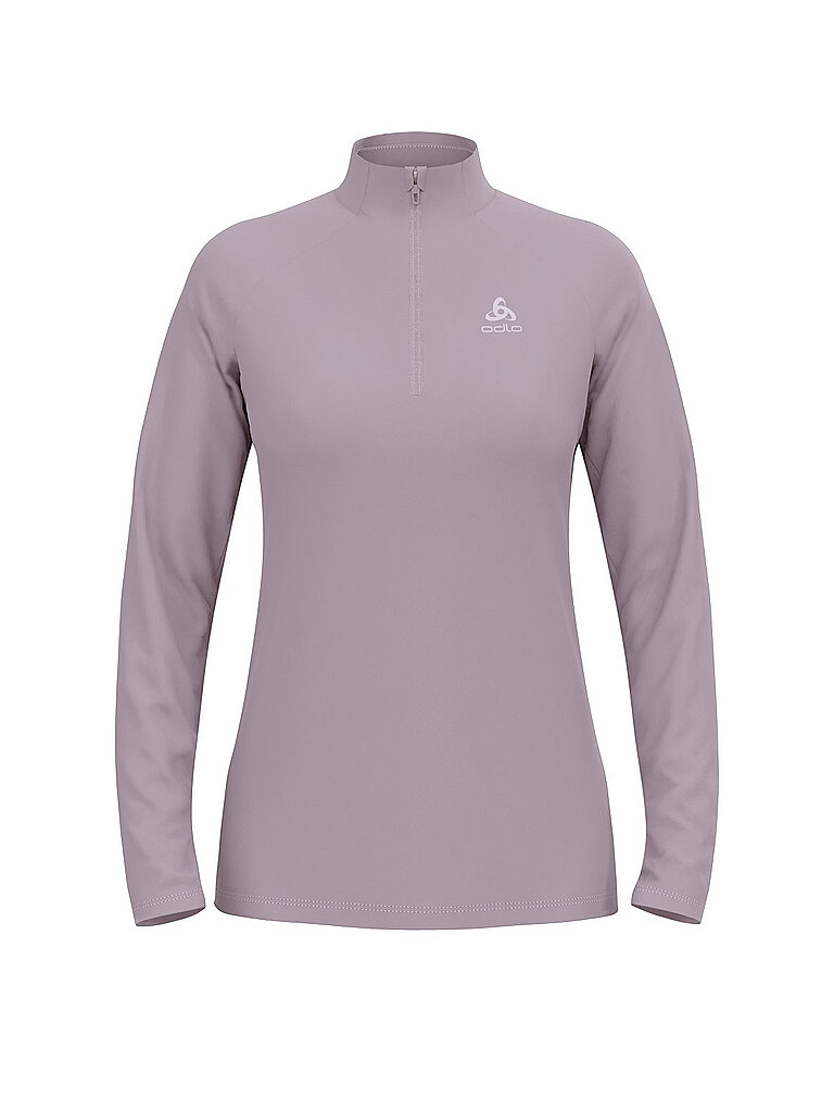 ODLO Damen Unterzieh Zipshirt Essential Light grau | L