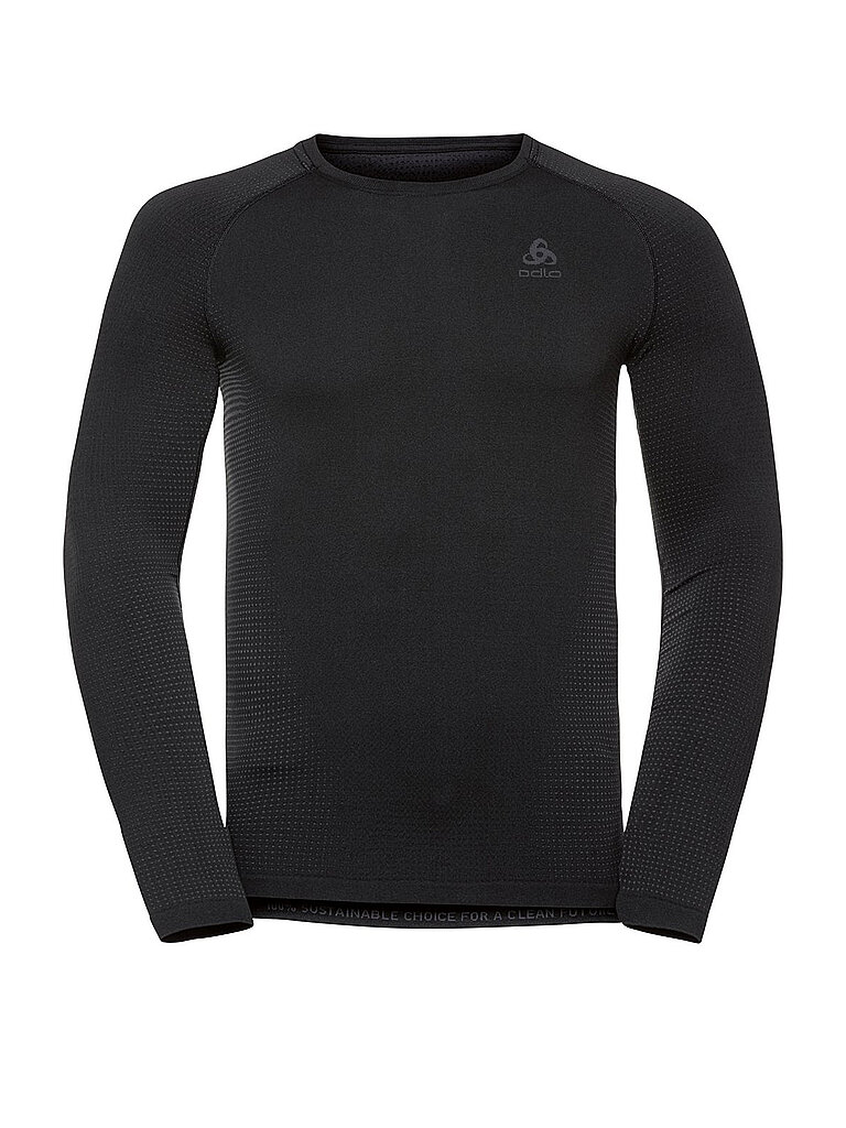Odlo Funktionsshirt Warm Eco Baselayer Polyester Schwarz