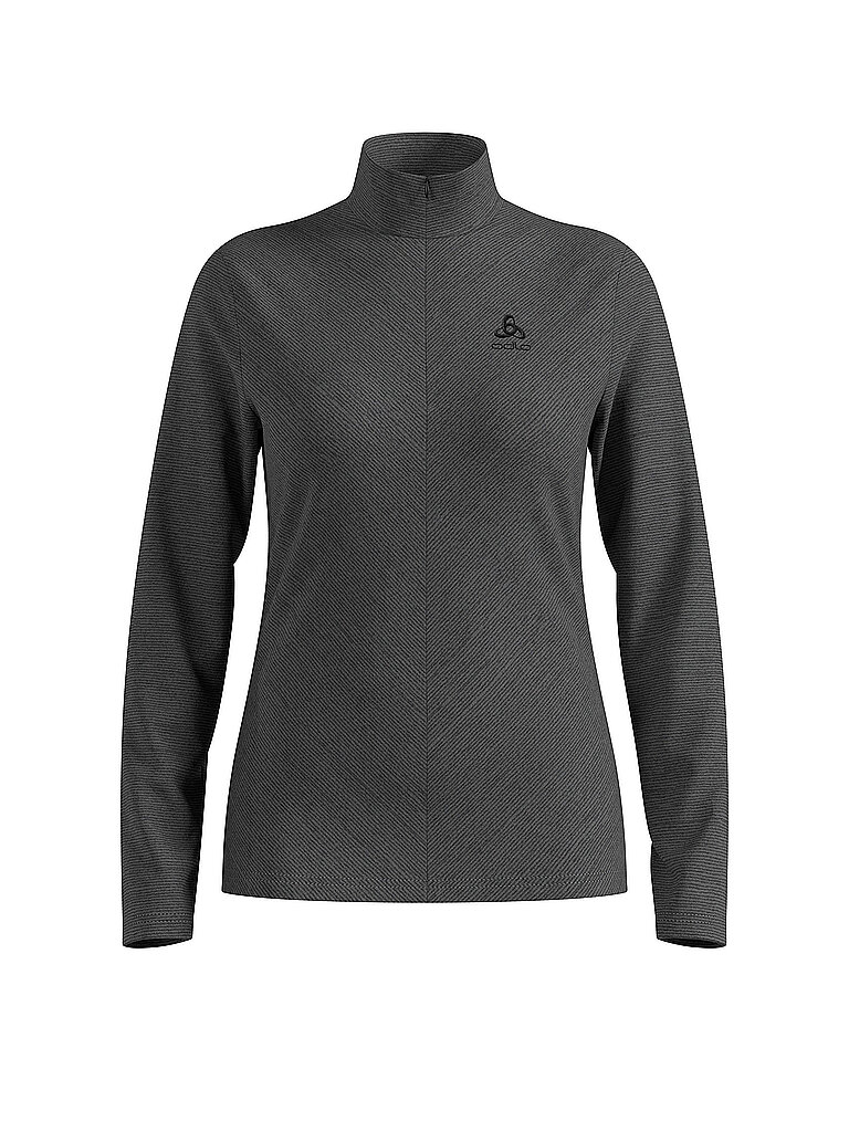 Odlo Zipshirt Roy Mid Layer Microfleece Schwarz