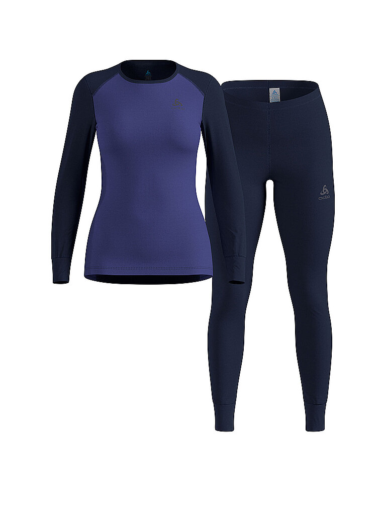 Odlo Funktionswäsche Active Warm Eco Polyester Dunkelblau