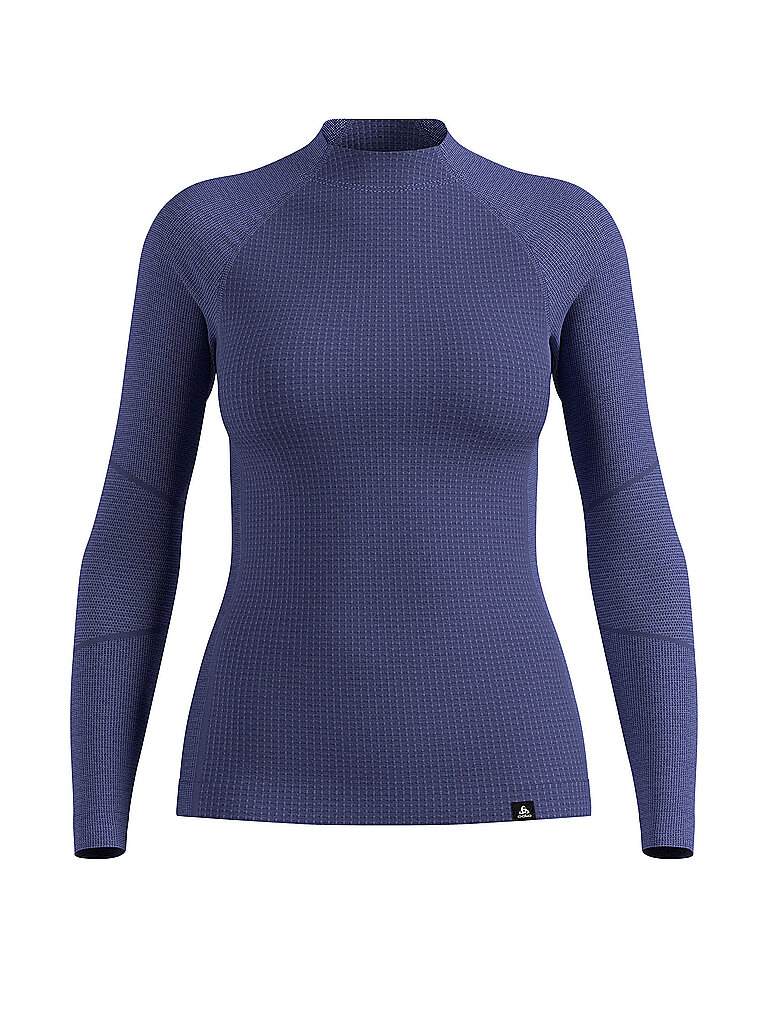 ODLO Damen Unterziehshirt Natural Merino 260 1/2 Zip blau | XS