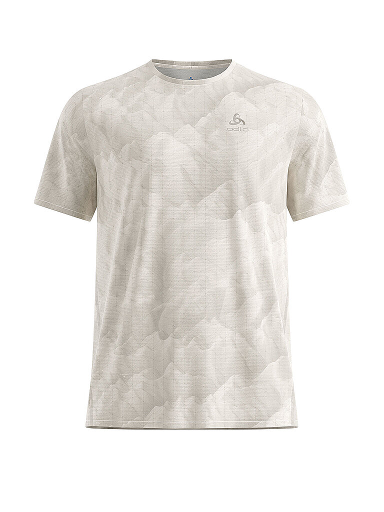 Odlo Sportshirt Chill-Tec Print Normal Cut Beige