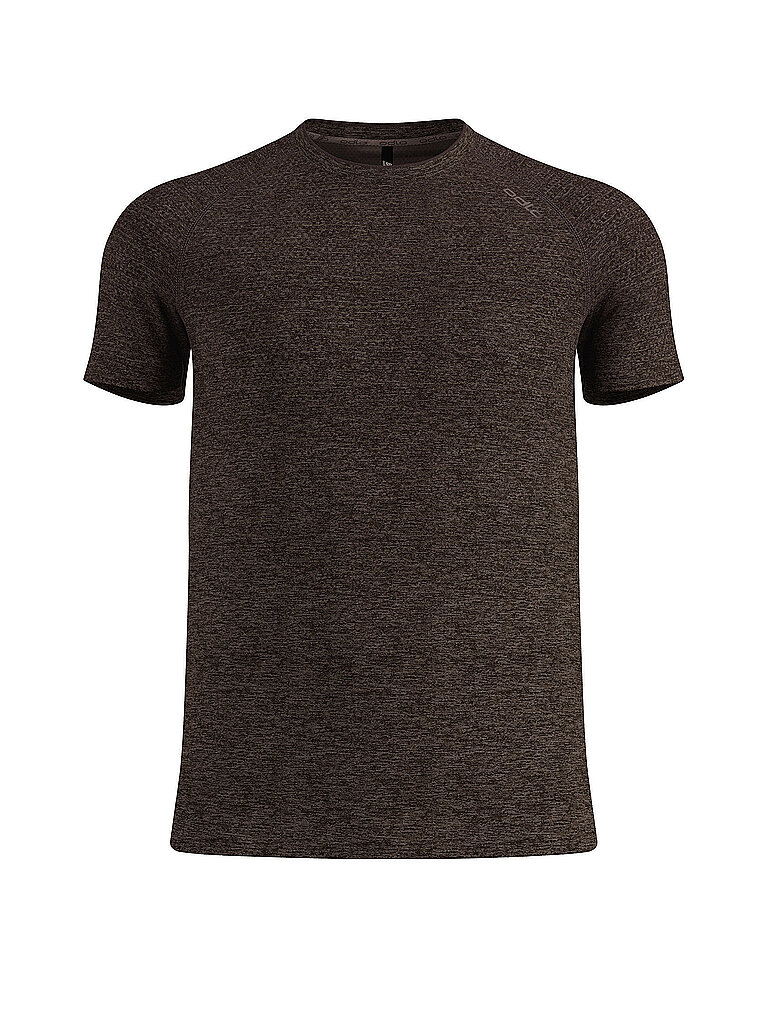 ODLO Herren Laufshirt Essential Seamless braun | S