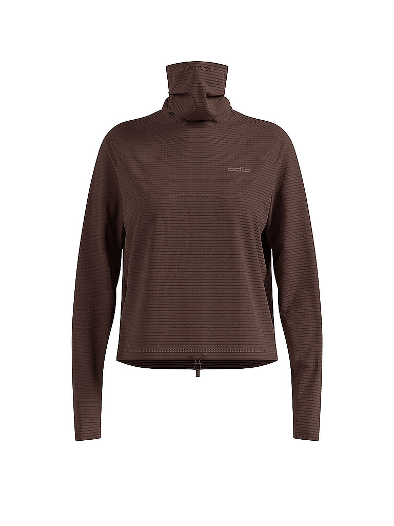 ODLO Damen Laufhoodie Essential Thermal braun | XS