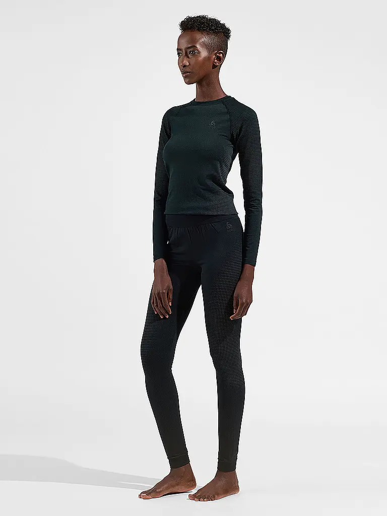 ODLO | Damen Funktionshose PERFORMANCE WARM ECO | schwarz