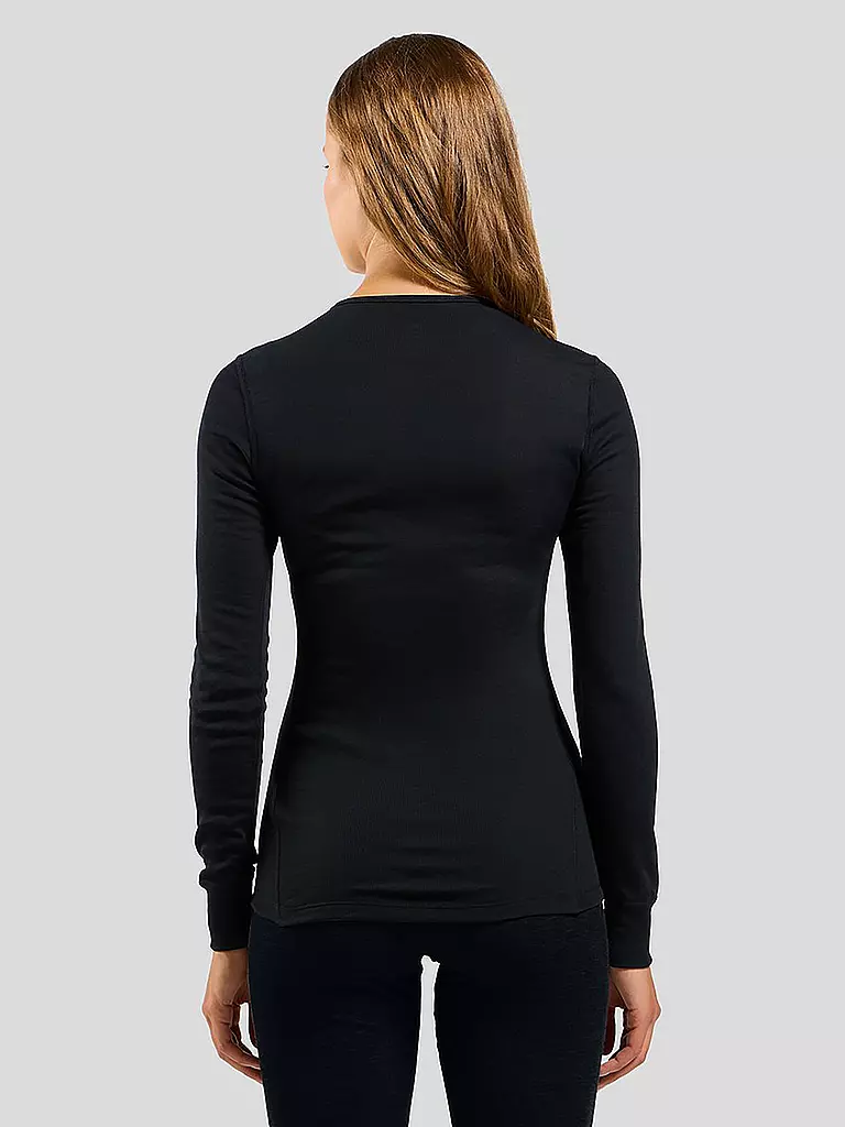 ODLO | Damen Funktionsshirt ACTIVE WARM ECO Base Layer | schwarz