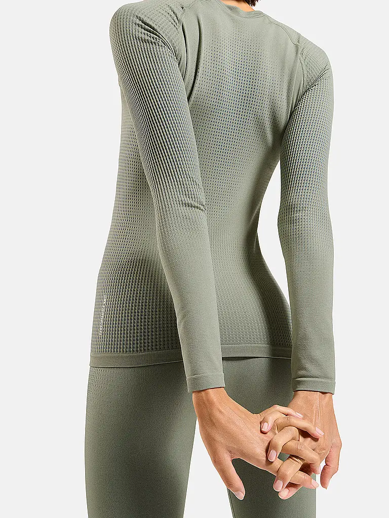 ODLO | Damen Funktionsshirt WARM ECO Baselayer | Grau