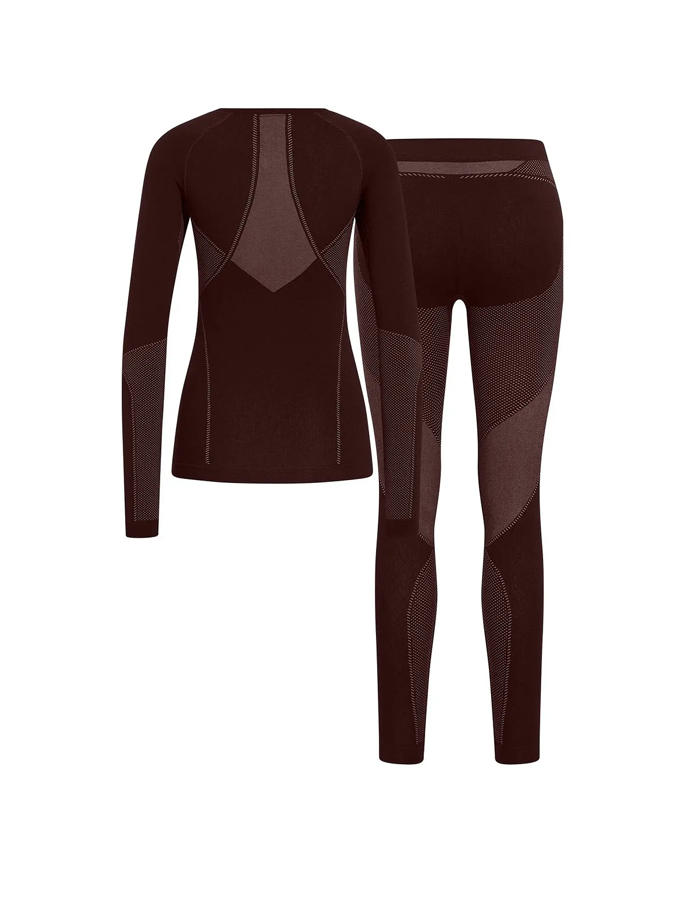 ODLO | Damen Funktionsunterwäsche Set Performance Fundamentals | braun