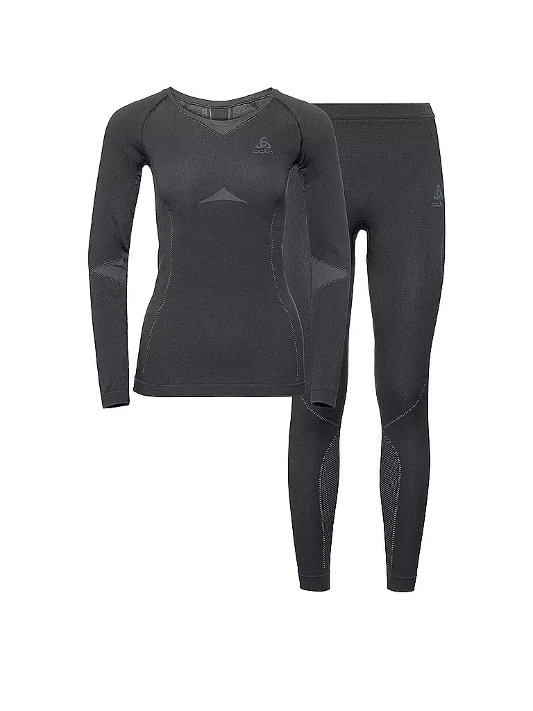 ODLO | Damen Funktionswäsche WINTER SPECIALS PERFORMANCE EVOLUTION WARM Baselayer-Set | grau