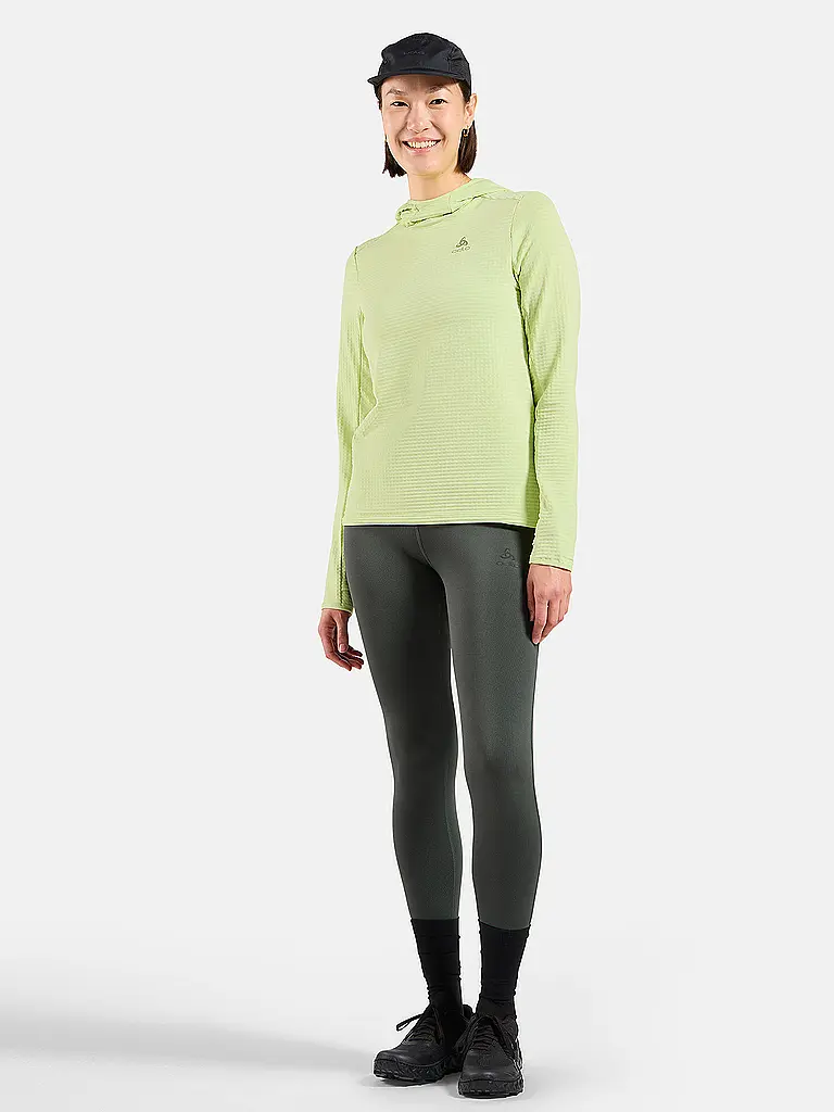 ODLO | Damen Laufhoodie Essential Thermal | gelb