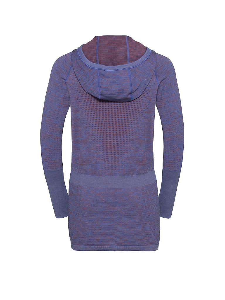 ODLO | Damen Laufhoodie Millennium Yakwarm | blau