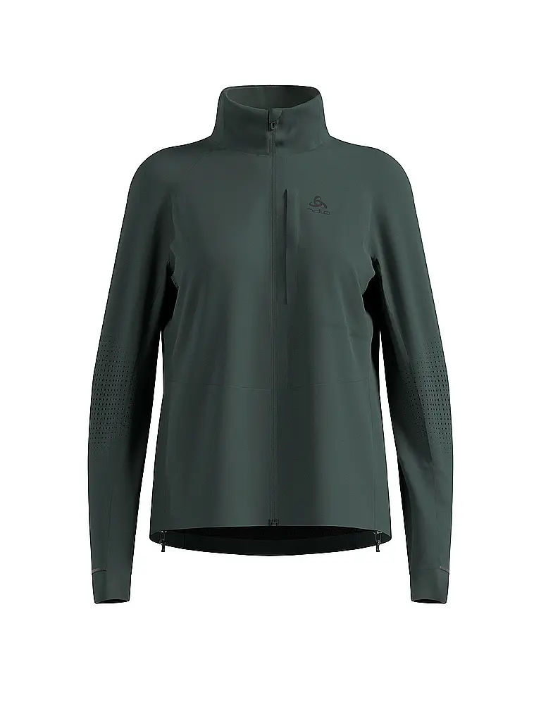 ODLO | Damen Laufjacke Zeroweight Pro Warm Reflective | dunkelgrün