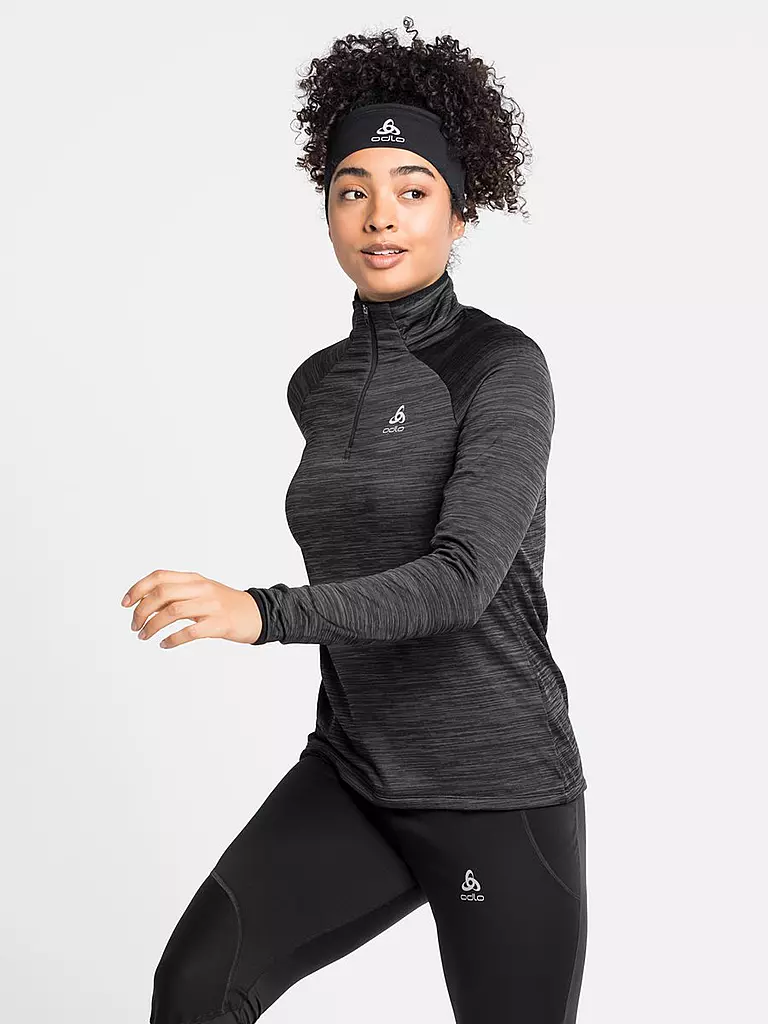 ODLO | Damen Ski Unterziehen Millennium Element 1/2 Zip | schwarz