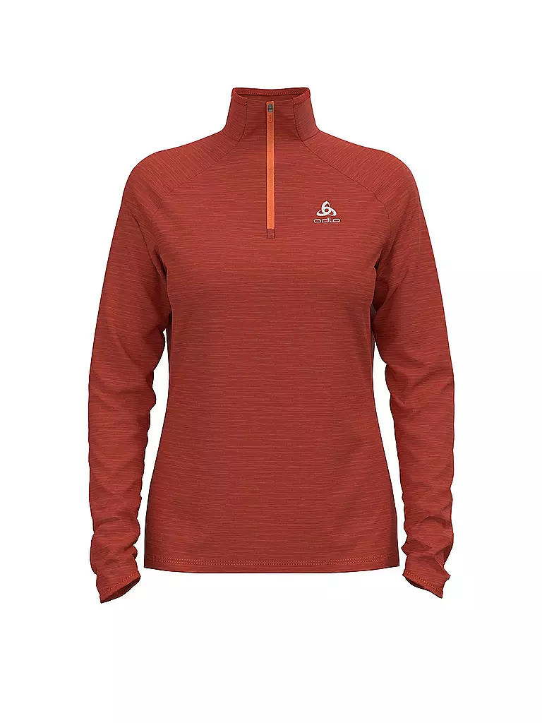 ODLO | Damen Ski Unterzieher Millennium Element 1/2 Zip | dunkelrot