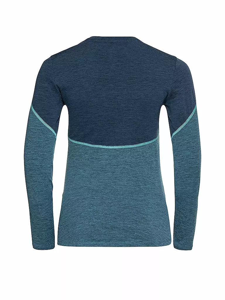 ODLO Damen Unterzieh Shirt Revelstoke Performance Wool Warm blau