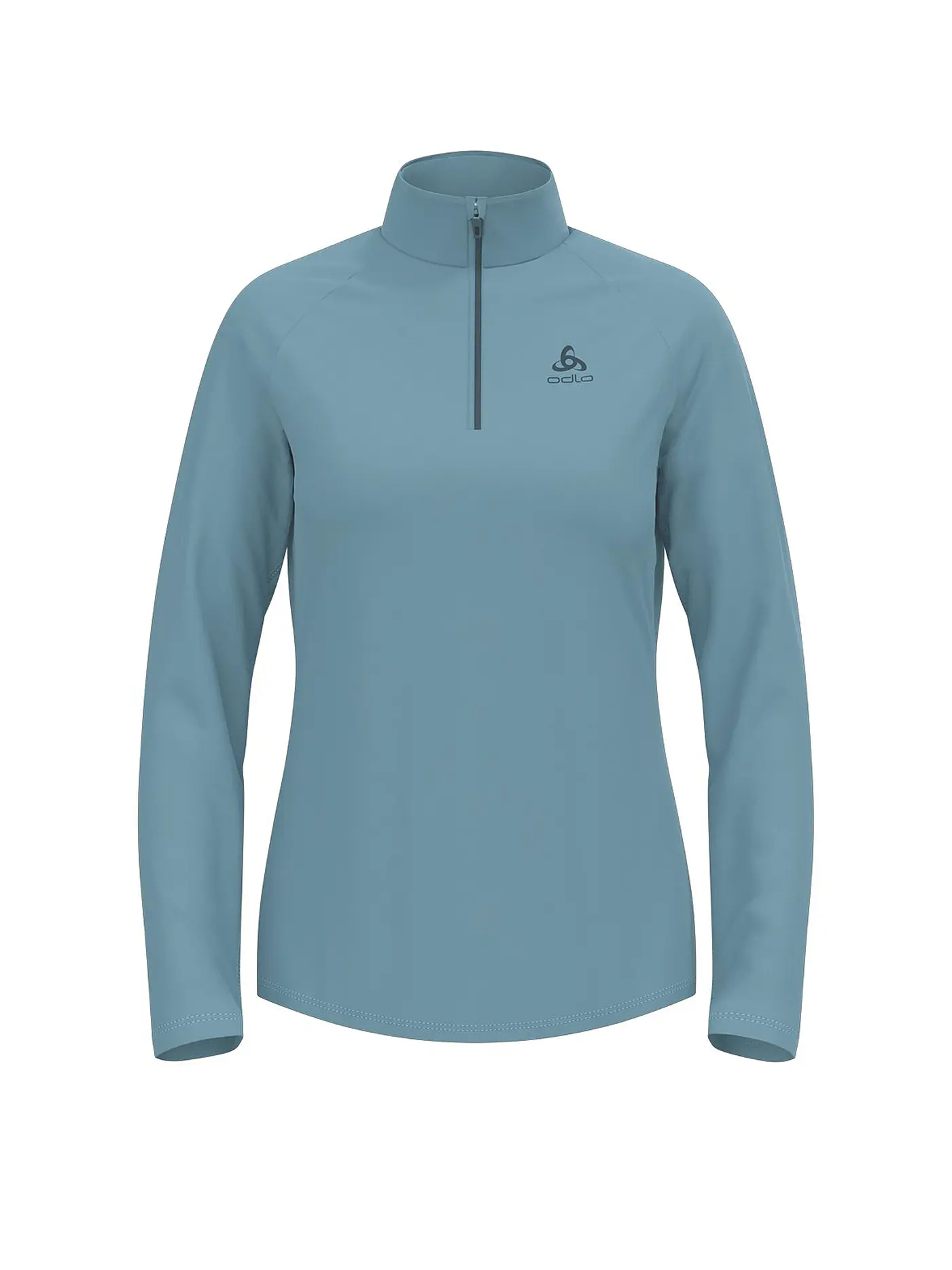 ODLO | Damen Unterzieh Zipshirt Besso Mid Layer | blau