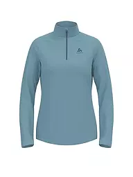 ODLO | Damen Unterzieh Zipshirt Besso Mid Layer | blau