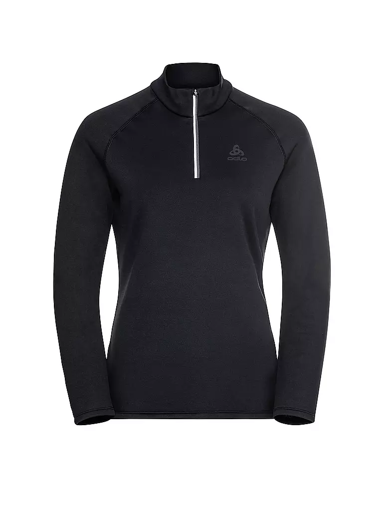 ODLO | Damen Unterzieh Zipshirt Besso Mid Layer | schwarz