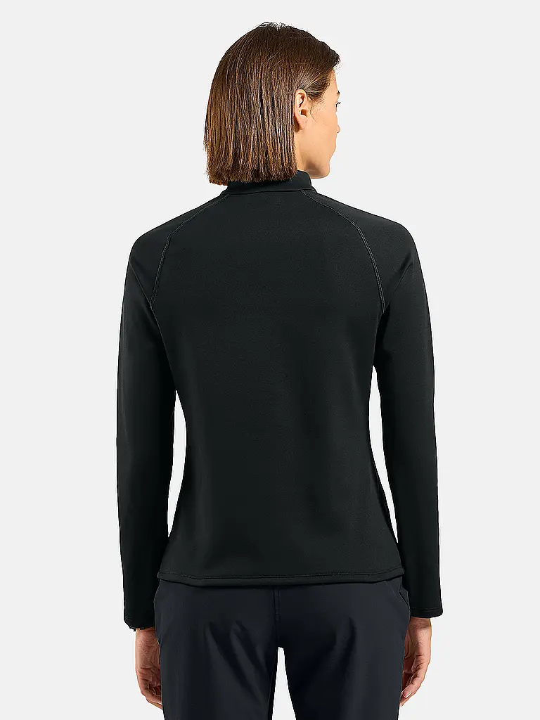 ODLO | Damen Unterzieh Zipshirt Besso Mid Layer | schwarz