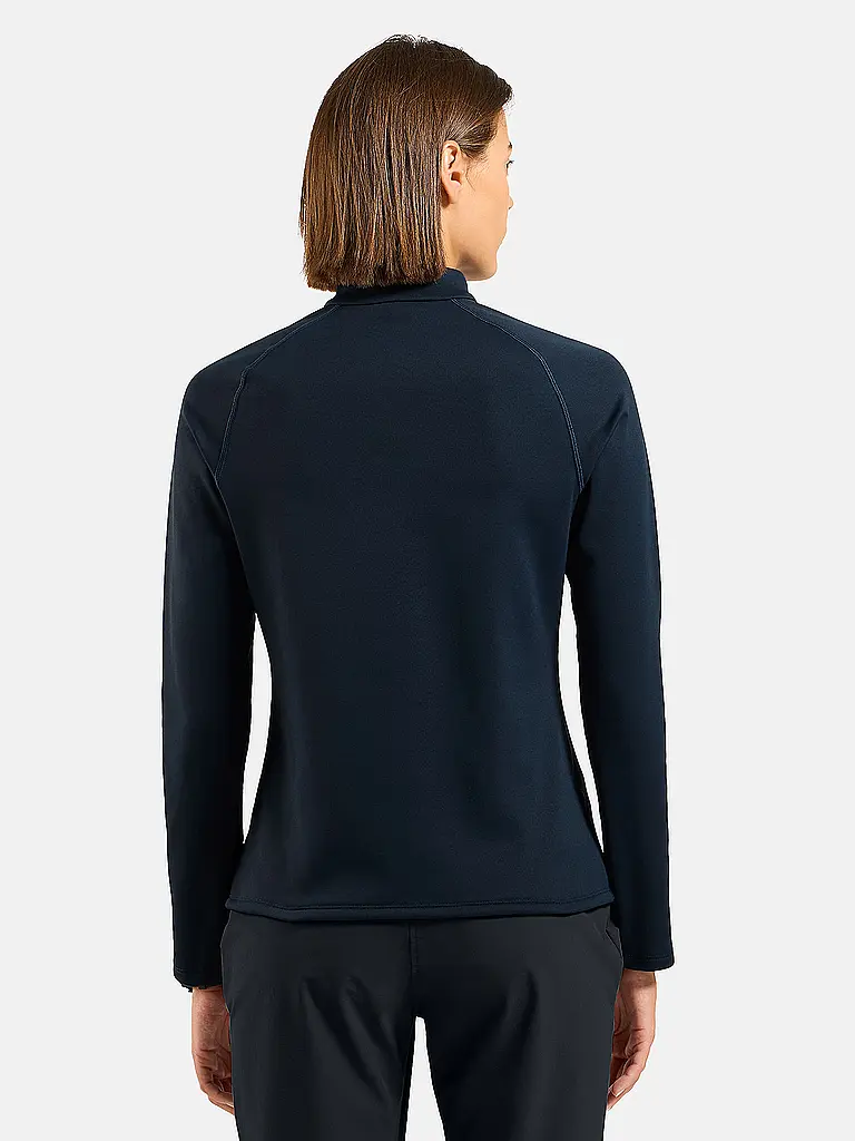 ODLO | Damen Unterzieh Zipshirt Besso Mid Layer | dunkelblau