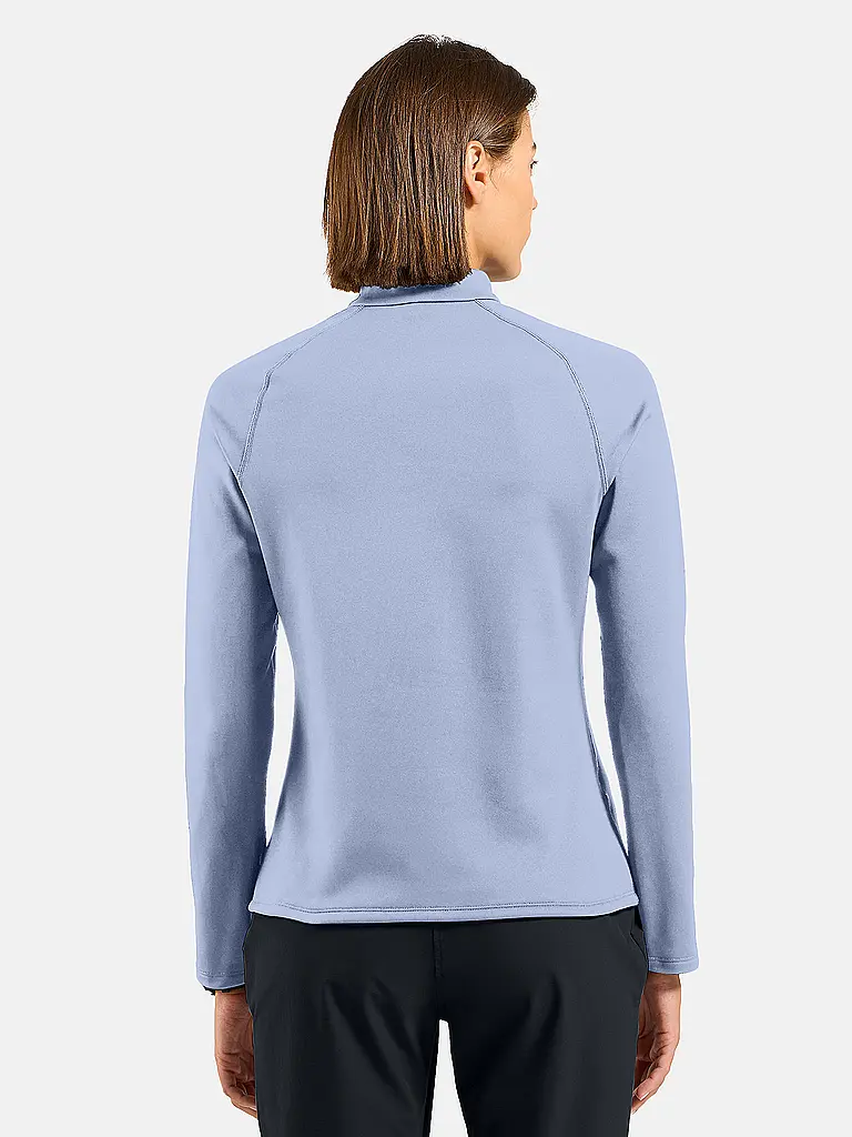 ODLO | Damen Unterzieh Zipshirt Besso Mid Layer | hellblau
