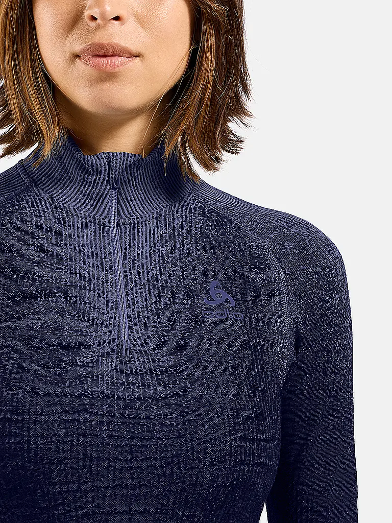 ODLO | Damen Unterzieh Zipshirt Blackcomb | lila