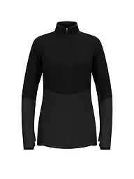 ODLO | Damen Unterzieh Zipshirt Descent Ceramiwarm | schwarz